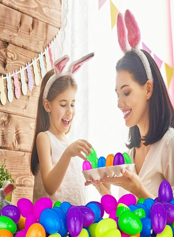 AMENON 3.1" Large Plastic Easter Eggs Bulk Easter Basket Stuffers Essentials 50 Pack Surprise Egg Empty 6 Spring Colors for Kids Toddlers Jumbo Fillable Eggs Hunt Games Party Favors Filling Treats - Image 4